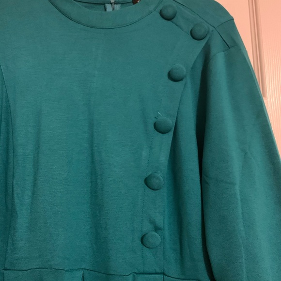 Eloquii Long Sleeve Button Fit Flare Dress Size 22 - Picture 5 of 6